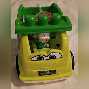 Brand New Mega Bloks Dump Truck With Building Blocks - Ages 1 and Above